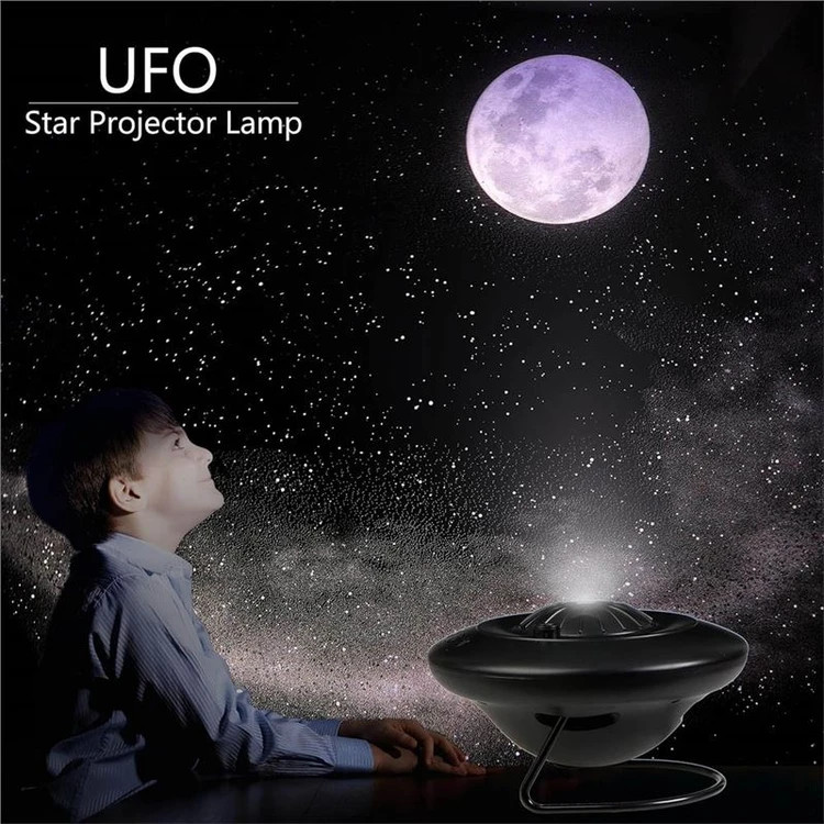 چراغ خواب پروژکتور ستاره ای مدل سفینه فضایی UFO PX01 - تصویر 2