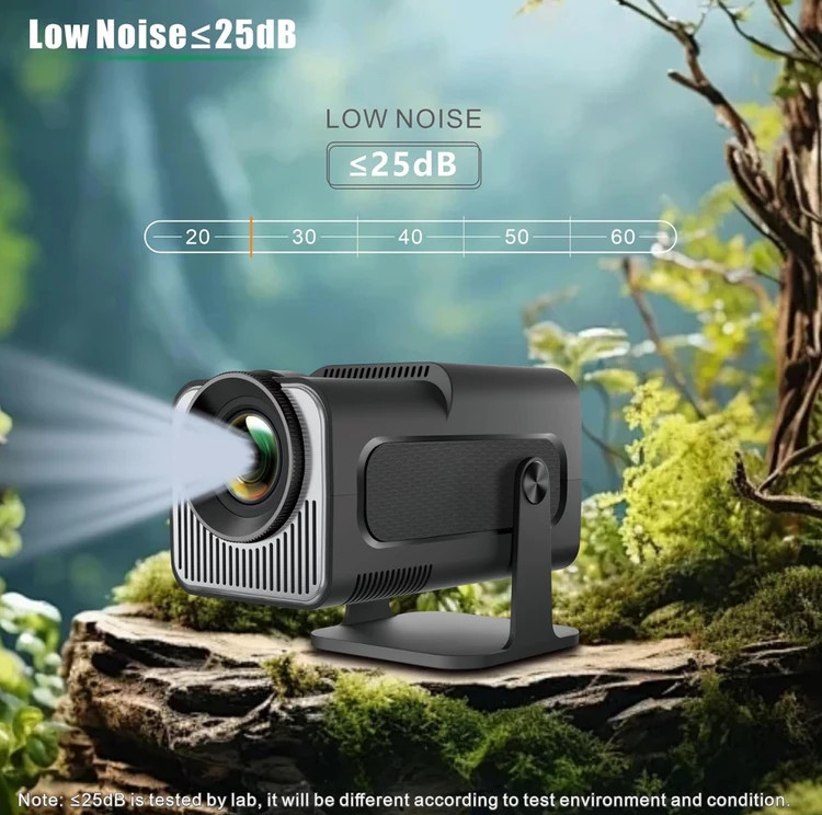 ویدیو پروژکتور هوشمند مدل HY320 Mini اندروید قابل حمل | Projector HY320 Mini Newly Native 720P Android 11 4K - تصویر 3