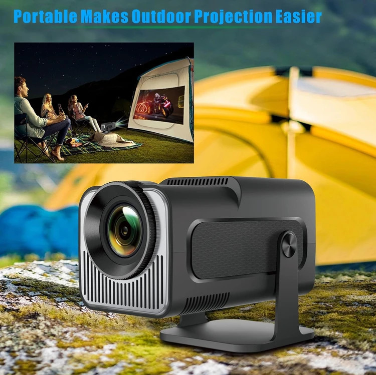 ویدیو پروژکتور هوشمند مدل HY320 Mini اندروید قابل حمل | Projector HY320 Mini Newly Native 720P Android 11 4K - تصویر 4