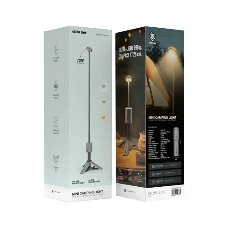 چراغ کمپینگ گرین لاین مدل GCL-50 GNMICAMLGTGY با پاوربانک