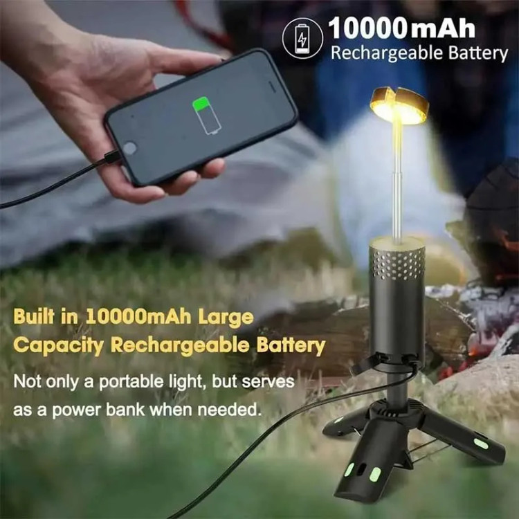 چراغ کمپینگ قابل حمل مدل YL-302 با باتری 10000mAh - تصویر 3