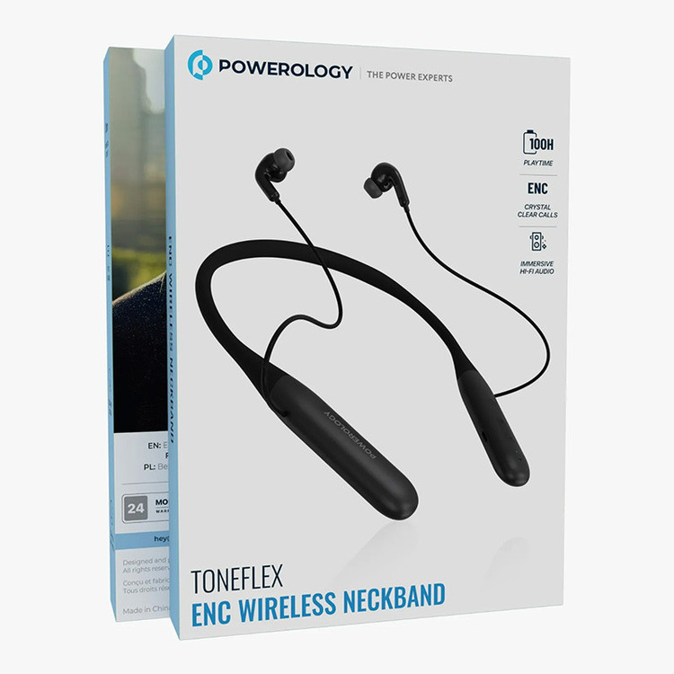هدفون بلوتوثی پاورولوجی مدل Toneflex ENC Wireless Neckband - تصویر 4