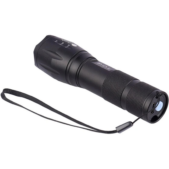 چراغ قوه دو لامپه XPE+UV زوم دار مدل K04-2 - تصویر 4