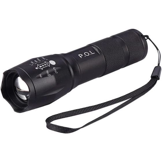 چراغ قوه دو لامپه XPE+UV زوم دار مدل K04-2 - تصویر 3