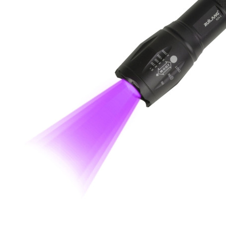چراغ قوه دو لامپه XPE+UV زوم دار مدل K04-2 - تصویر 7