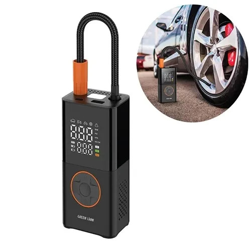 کمپرسور و پمپ باد گرین لاین مدل Green Lion GTI-01 Inflator 3600mAh Portable Air Compressor | GTI-01 - تصویر 3