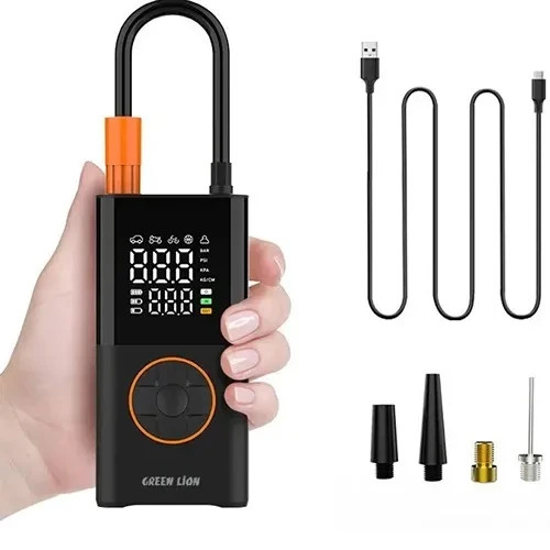 کمپرسور و پمپ باد گرین لاین مدل Green Lion GTI-01 Inflator 3600mAh Portable Air Compressor | GTI-01 - تصویر 4
