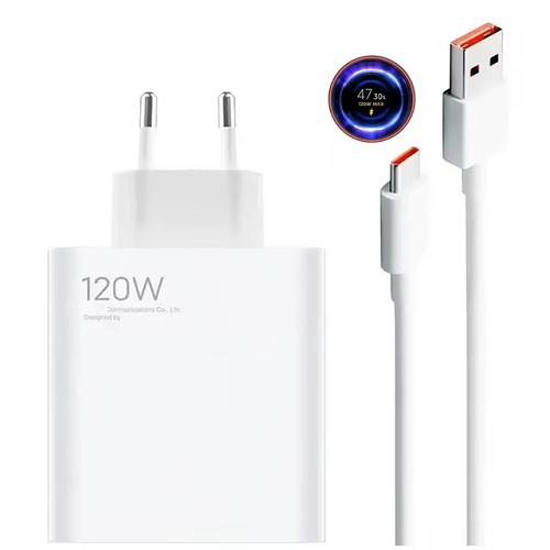 شارژر 120 وات شیائومی (نمایش صدم درصد 120 وات مکس)